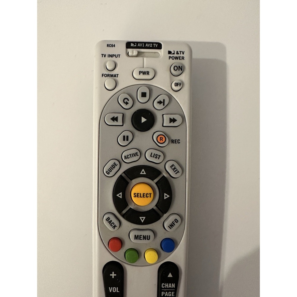 DIRECTV RC64 Remote Control - Tested & Working - URC2982RG1-0 - Picture 2 of 7